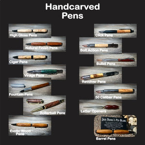 Handcrafted Pens, Gun Themed Pens & Specialty Pens