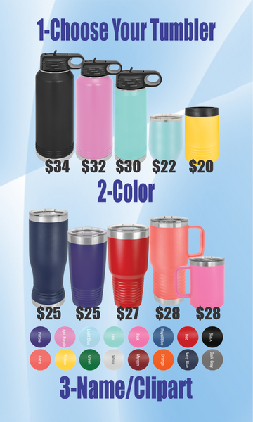 Personalize Your Polar Camel Tumblers
