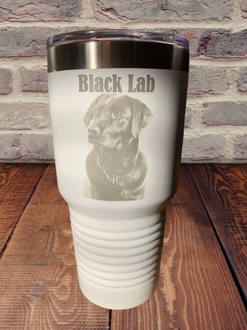 Black lab tumbler