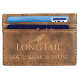Leatherette Engravable wallet clip
