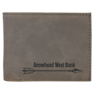 Laserable Leatherette Bifold Wallet