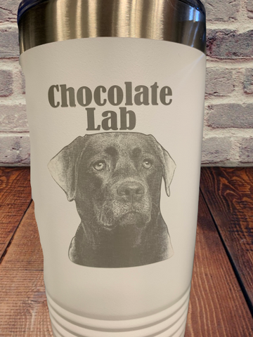 Chocolate lab tumbler