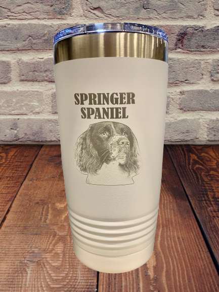 Springer Spaniel tumbler