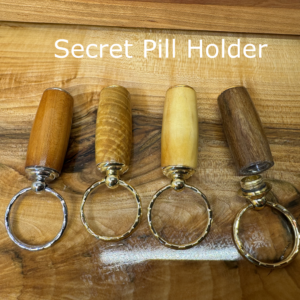 Secret Pill Holder Keychain