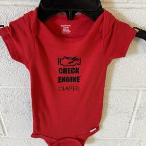 Check Diaper Onesie