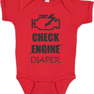 Check Diaper Onesie