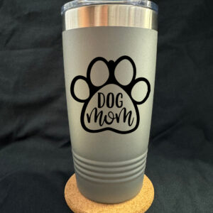 Dog Mom Paw 20oz Tapered Cup