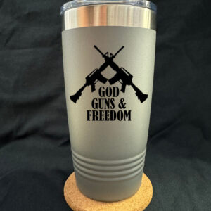 God Guns and Freedom 20oz Tapered Cup