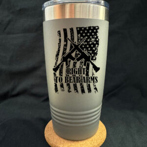 Right To Bear Arms Flag 20oz Tapered Cup